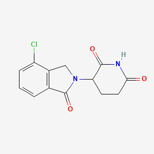 3-(4-chloro-1-oxo-1,3-dihydro-2H-isoindol-2-yl)-2,6-dioxopiperidine