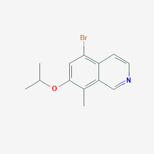 molecular formula C13H14BrNO B8585937 5-Bromo-8-methyl-7-(propan-2-yloxy)isoquinoline 