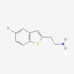 molecular formula C10H10FNS B8585960 2-(5-Fluorobenzo[b]thiophen-2-yl)ethanamine 
