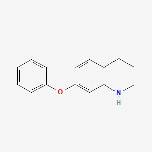 molecular formula C15H15NO B8585973 7-Phenoxy-1,2,3,4-tetrahydroquinoline 