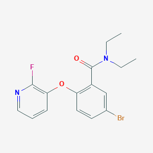 5-bromo-N,N-diethyl-2-(2-fluoropyridin-3-yloxy)benzamide