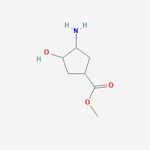 Methyl 3-amino-4-hydroxycyclopentane-1-carboxylate