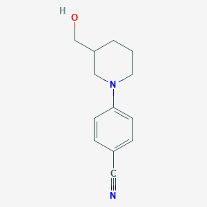 4-[3-(hydroxymethyl)piperidin-1-yl]benzonitrile