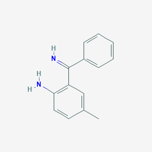 molecular formula C14H14N2 B8586035 2-[Imino(phenyl)methyl]-4-methylaniline CAS No. 58610-53-0