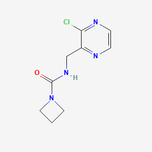 molecular formula C9H11ClN4O B8586093 N-((3-chloropyrazin-2-yl)methyl)azetidine-1-carboxamide 