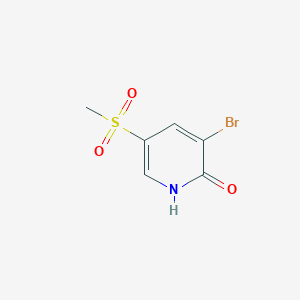 molecular formula C6H6BrNO3S B8586097 3-bromo-5-(methylsulfonyl)pyridin-2(1H)-one 