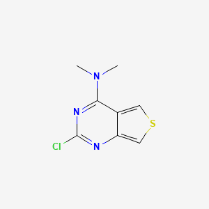 molecular formula C8H8ClN3S B8586106 2-chloro-N,N-dimethylthieno[3,4-d]pyrimidin-4-amine 
