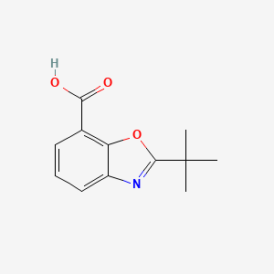 molecular formula C12H13NO3 B8586116 2-Tert-butylbenzoxazole-7-carboxylic acid 