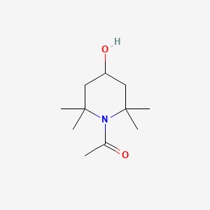 molecular formula C11H21NO2 B8586153 1-(4-Hydroxy-2,2,6,6-tetramethylpiperidin-1-yl)ethan-1-one CAS No. 63941-51-5