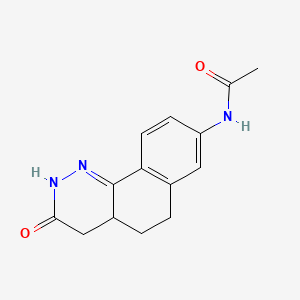 (+)-8-(Acetylamino)-4,4a,5,6-tetrahydrobenzo(h)cinnolin-3(2H)-one