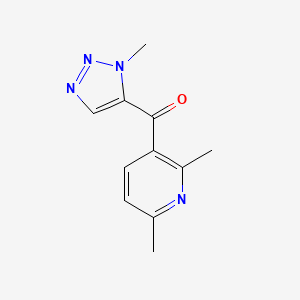 molecular formula C11H12N4O B8586181 (2,6-Dimethylpyridin-3-yl)(1-methyl-1H-1,2,3-triazol-5-yl)methanone 