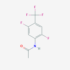 molecular formula C9H6F5NO B8586201 N-(2,5-difluoro-4-(trifluoromethyl)phenyl)acetamide CAS No. 114973-35-2