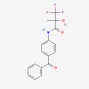 N-(4-benzoylphenyl)-3,3,3-trifluoro-2-hydroxy-2-methylpropanamide