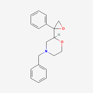 molecular formula C19H21NO2 B8586216 4-Benzyl-2-(2-phenyloxiran-2-yl)morpholine CAS No. 664361-21-1