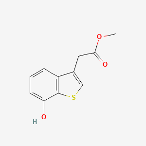 molecular formula C11H10O3S B8586224 (7-Hydroxy-benzo[b]thiophen-3-yl)acetic acid methyl ester 