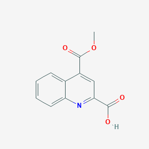 molecular formula C12H9NO4 B8586229 2-Carboxy-4-methoxycarbonylquinoline 