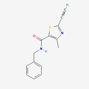 molecular formula C14H12N2OS B8586241 N-benzyl-2-ethynyl-4-methylthiazole-5-carboxamide 