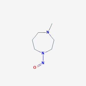 molecular formula C6H13N3O B8586246 N-methyl-N'-nitrosohomopiperazine 