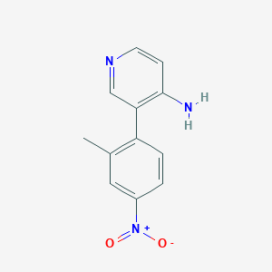 molecular formula C12H11N3O2 B8586254 3-(2-Methyl-4-nitrophenyl)pyridin-4-amine 