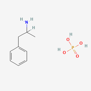 molecular formula C9H16NO4P B8586269 Amphetamine phosphate CAS No. 139-10-6