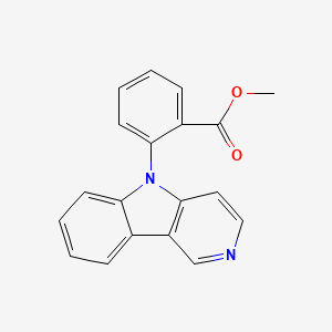 molecular formula C19H14N2O2 B8586297 Methyl 2-pyrido[4,3-b]indol-5-ylbenzoate 