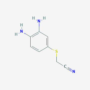 molecular formula C8H9N3S B8586316 [(3,4-Diaminophenyl)sulfanyl]acetonitrile CAS No. 54029-87-7