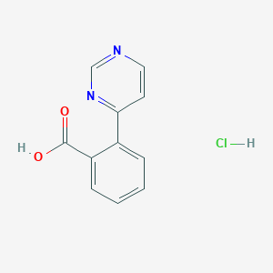 2-(Pyrimidin-4-yl)benzoic acid hydrochloride