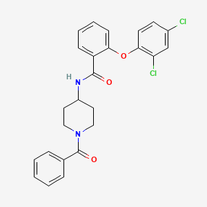N-(1-benzoylpiperidin-4-yl)-2-(2,4-dichlorophenoxy)benzamide