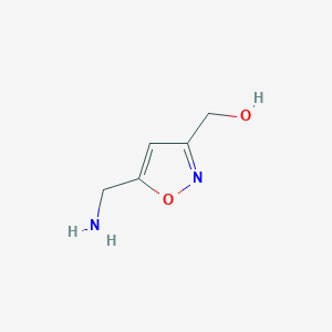 molecular formula C5H8N2O2 B8586386 3-Hydroxymethyl-5-aminomethylisoxazole 