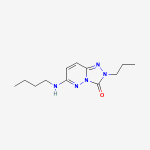 molecular formula C12H19N5O B8586402 6-(Butylamino)-2-propyl[1,2,4]triazolo[4,3-b]pyridazin-3(2H)-one CAS No. 62039-99-0