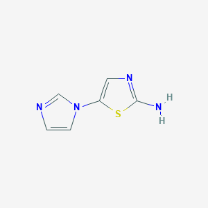 molecular formula C6H6N4S B8586408 5-Imidazol-1-yl-thiazol-2-ylamine 