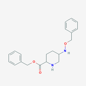 molecular formula C20H24N2O3 B8586462 5-Benzyloxyamino-piperidine-2-carboxylic acid benzyl ester CAS No. 1822462-52-1