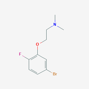 molecular formula C10H13BrFNO B8586467 [2-(5-Bromo-2-fluorophenoxy)ethyl]dimethylamine 