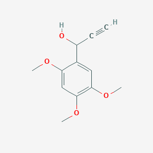 molecular formula C12H14O4 B8586476 3-Hydroxy-3-(2,4,5-trimethoxyphenyl)-1-propyne 