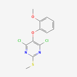 4,6-Dichloro-5-(2-methoxy-phenoxy)-2-methylsulfanyl-pyrimidine