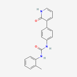 N-(2-Methylphenyl)-N'-[4-(2-oxo-1,2-dihydropyridin-3-yl)phenyl]urea