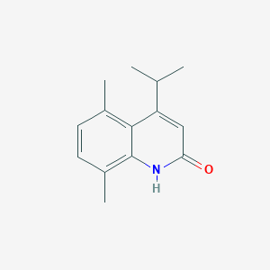 molecular formula C14H17NO B8586591 4-Isopropyl-5,8-dimethylquinolin-2-ol 