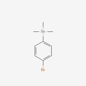 molecular formula C9H13BrSn B8586648 Stannane, (4-bromophenyl)trimethyl- CAS No. 937-11-1