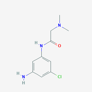 molecular formula C10H14ClN3O B8586673 N-(3-Amino-5-chloro-phenyl)-2-dimethylamino-acetamide 