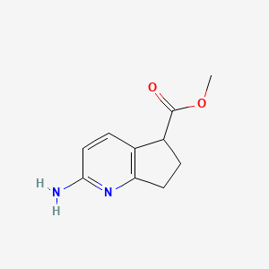 methyl 2-amino-6,7-dihydro-5H-cyclopenta[b]pyridine-5-carboxylate