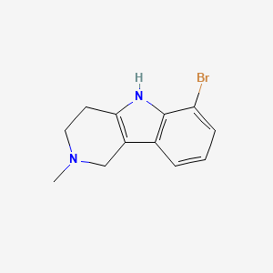 molecular formula C12H13BrN2 B8586753 6-bromo-2-methyl-2,3,4,5-tetrahydro-1H-pyrido[4,3-b]indole 