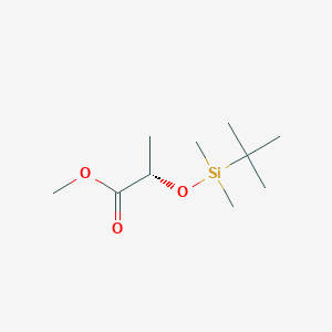 molecular formula C10H22O3Si B8586807 Methyl (2S)-2-[(tert-butyldimethylsilyl)oxy]propanoate 