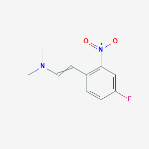 2-(4-Fluoro-2-nitrophenyl)-N,N-dimethylethen-1-amine