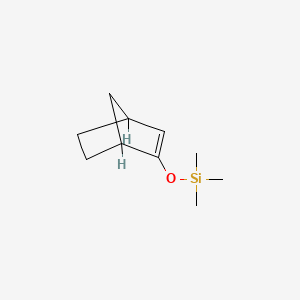 molecular formula C10H18OSi B8586874 Bicyclo(2.2.1)hept-2-ene, 2-trimethylsiloxy- CAS No. 57722-40-4