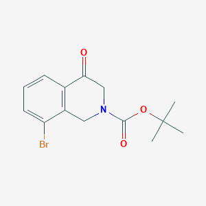 molecular formula C14H16BrNO3 B8586917 tert-butyl 8-bromo-4-oxo-3,4-dihydroisoquinoline-2(1H)-carboxylate 