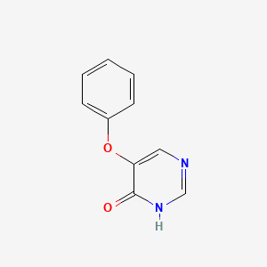molecular formula C10H8N2O2 B8586961 4-Hydroxy-5-phenoxy pyrimidine 