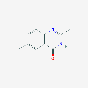 molecular formula C11H12N2O B8586994 2,5,6-Trimethyl-3,4-dihydroquinazolin-4-one 