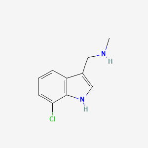 7-chloro-3-(methylaminomethyl)-1H-indole