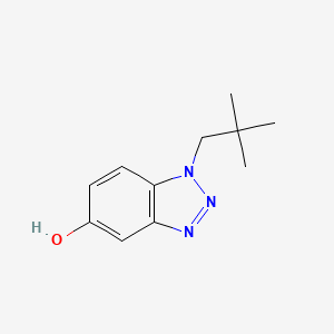 molecular formula C11H15N3O B8587038 1-neopentyl-1H-benzo[d][1,2,3]triazol-5-ol 