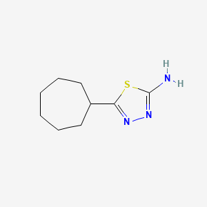 5-Cycloheptyl-2-amino-1,3,4-thiadiazole